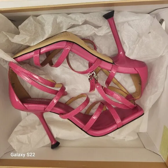 Michael Kors &quot;Imani&quot; Heeled Sandals. Color is called &quot;Cerise&quot;. NIB. Sz: various