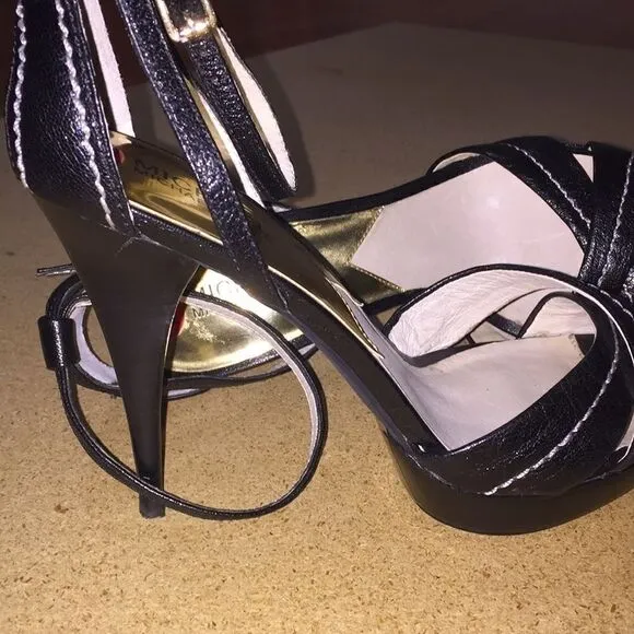 MICHAEL Kors black leather heels, sandals, 10
