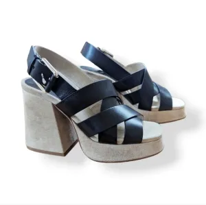Michael Kors Collection Chunky Platform Leather Sandals