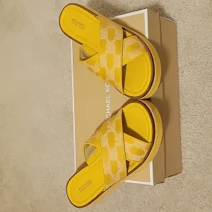 🛑MICHAEL KORS Indira Wedge Sandals