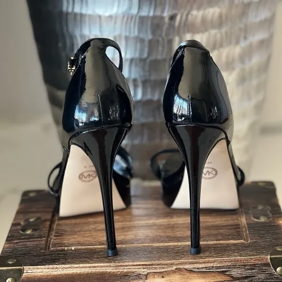 Michael Kors Jordyn Patent Leather Platform Sandals
