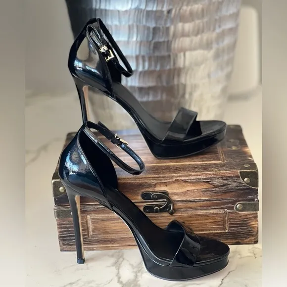 Michael Kors Jordyn Patent Leather Platform Sandals