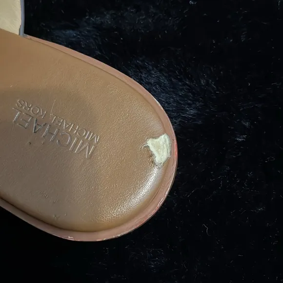 Michael Kors Pratt Logo Leather Sandals