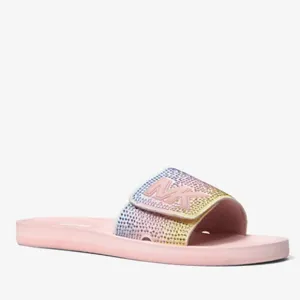Michael Kors Rainbow Embellished Slide Sandal