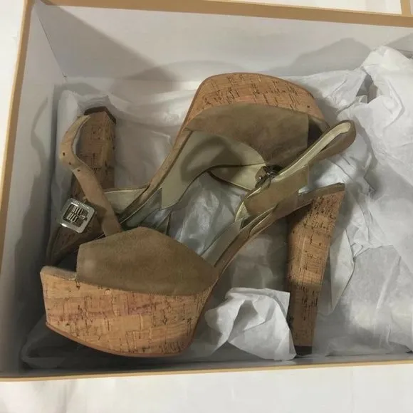 Michael Kors Women’s Shoes Sandals Suede Heels 9