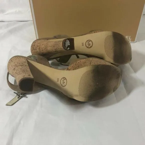 Michael Kors Women’s Shoes Sandals Suede Heels 9