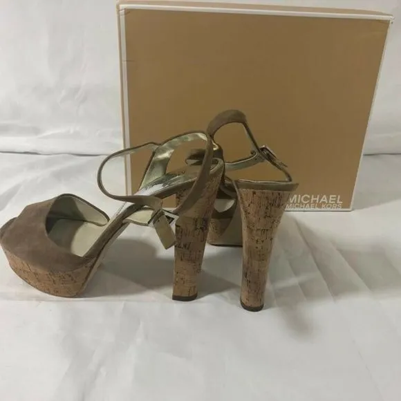 Michael Kors Women’s Shoes Sandals Suede Heels 9