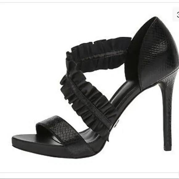 Michael Michael Kors  Bella Platform Ruffle Dress Sandals