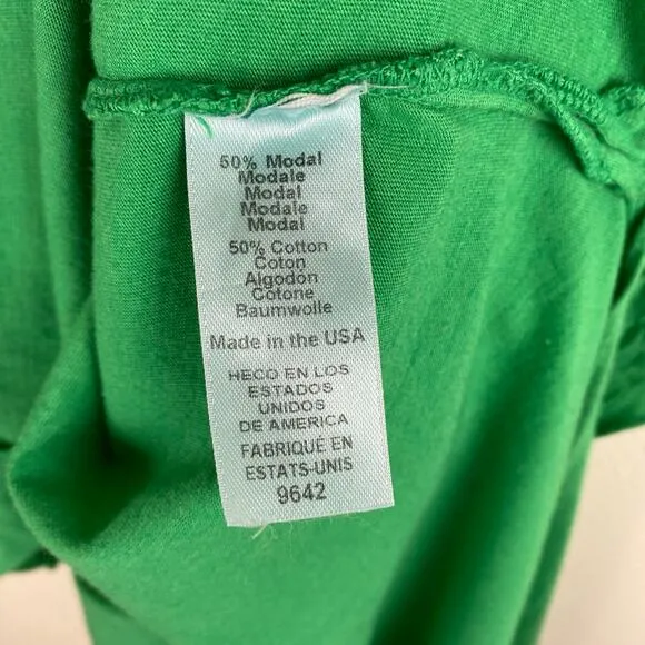 Michael Stars Solange Dress Size L Field Green Maxi Tie Cotton Casual Sleeveless