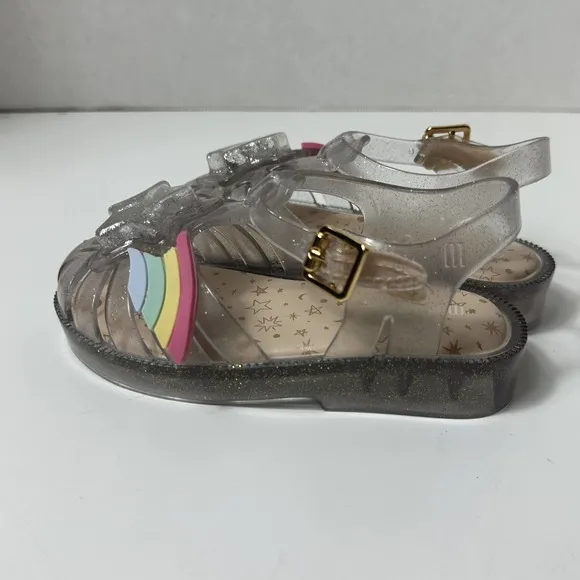 Mini Melissa Girls Mini Possession Fisherman Roman Sandals Sz 9 NIB W/ Dust Bag