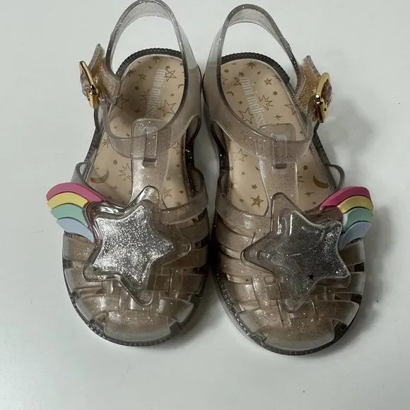 Mini Melissa Girls Mini Possession Fisherman Roman Sandals Sz 9 NIB W/ Dust Bag