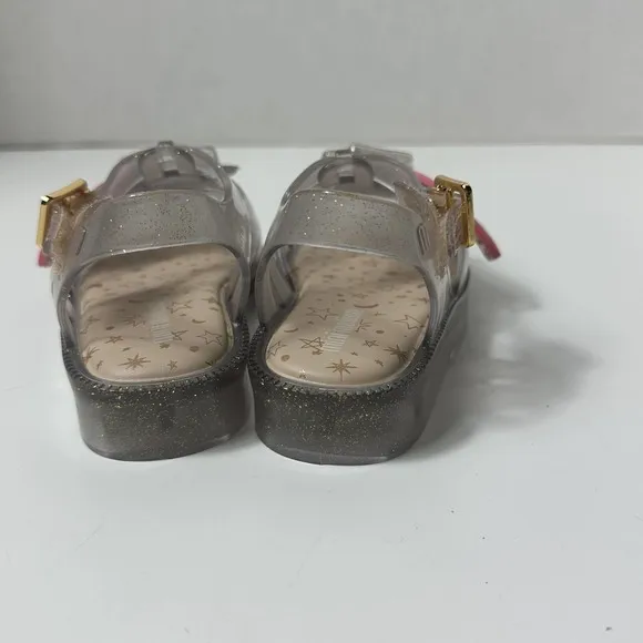 Mini Melissa Girls Mini Possession Fisherman Roman Sandals Sz 9 NIB W/ Dust Bag