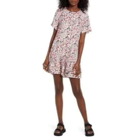 MinkPink Make Your Move Floral Ruffle Mini Dress Size Medium