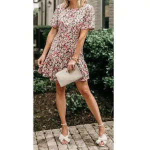 MinkPink Make Your Move Floral Ruffle Mini Dress Size Medium