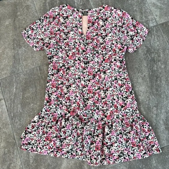 MinkPink Make Your Move Floral Ruffle Mini Dress Size Medium