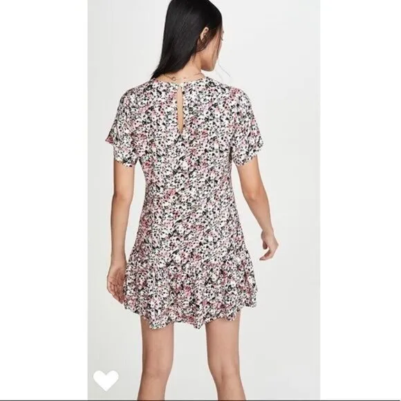 MinkPink Make Your Move Floral Ruffle Mini Dress Size Medium