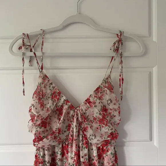 MISA Los Angeles Fallon Dress Poppy Allover Maxi Floral