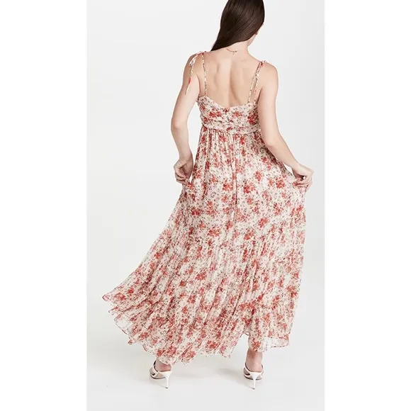 MISA Los Angeles Fallon Dress Poppy Allover Maxi Floral