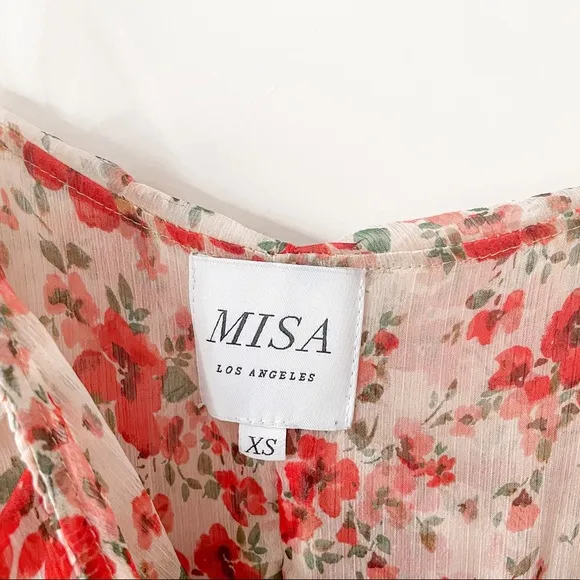 MISA Los Angeles Fallon Dress Poppy Allover Maxi Floral