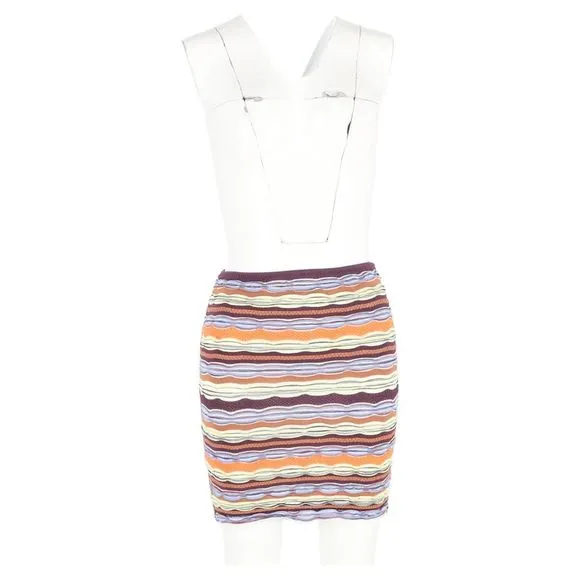 Missoni Mini Pencil Skirt in Multicolor Cotton