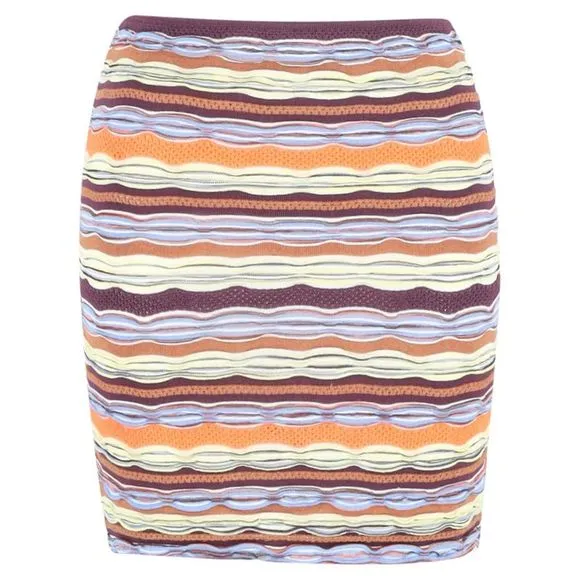 Missoni Mini Pencil Skirt in Multicolor Cotton