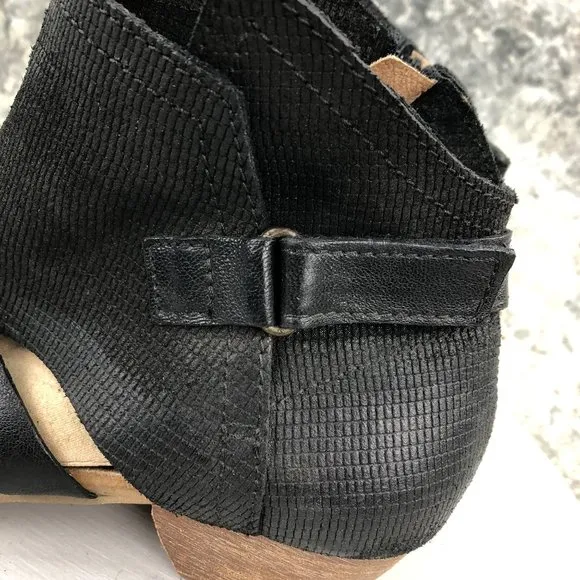 Miz Mooz Women's Size 41 (9.5-10) Corgan Verona Collection Black Leather Sandals