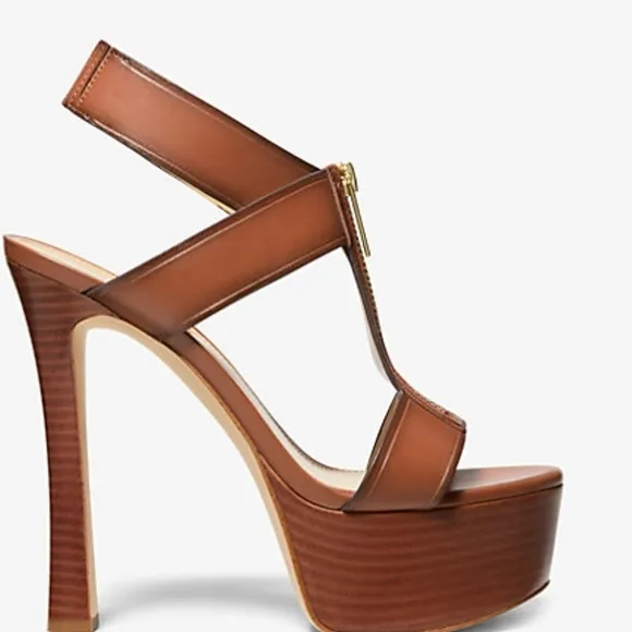 MK - Berkley Leather Platform Sandal