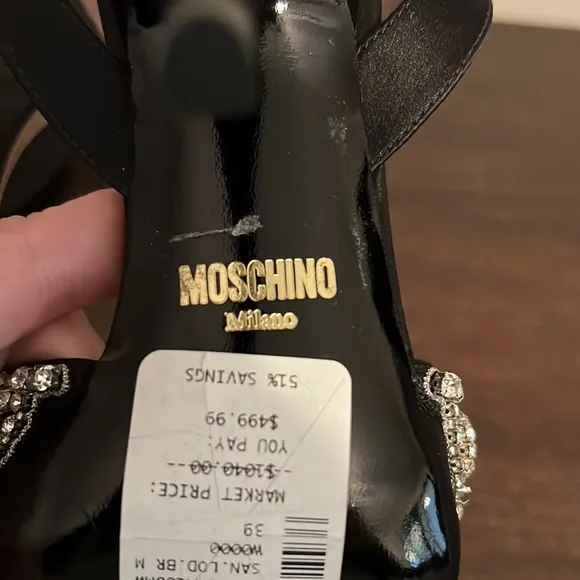 Moschino Embellished Sandals Heels 39