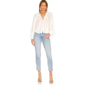 MOTHER The Mid Rise Dazzler Flood Jeans Sweet Petals 26