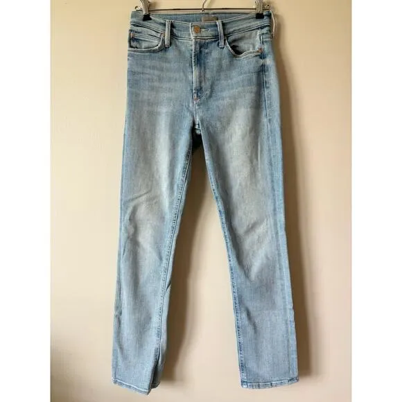 MOTHER The Mid Rise Dazzler Flood Jeans Sweet Petals 26