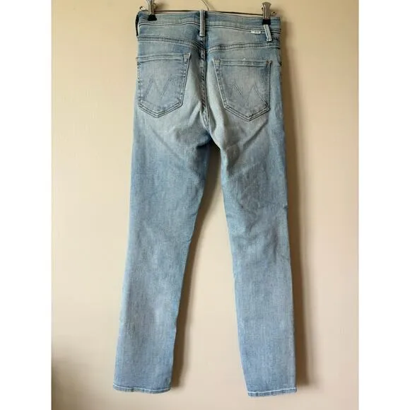 MOTHER The Mid Rise Dazzler Flood Jeans Sweet Petals 26