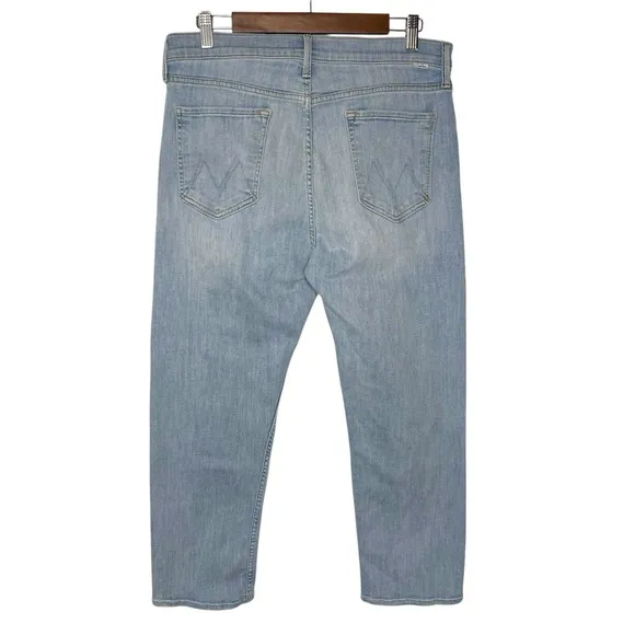 Mother The Tomcat Jeans 34 Straight Leg Ankle Crop Denim It's Kinda My Thing