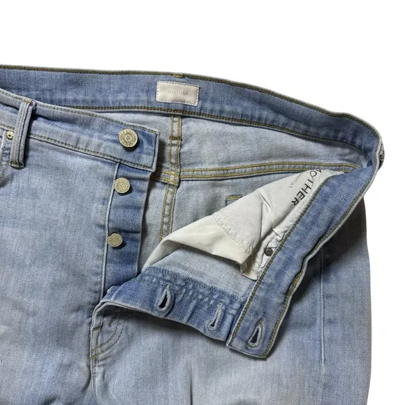 Mother The Tomcat Jeans 34 Straight Leg Ankle Crop Denim It's Kinda My Thing