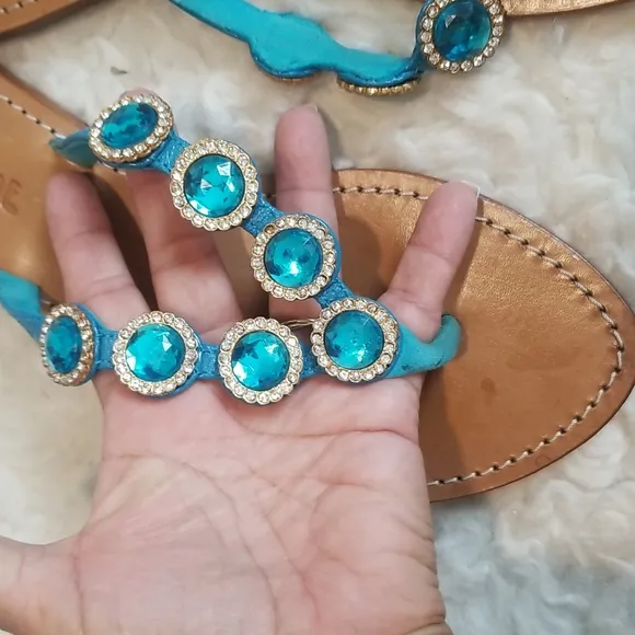 Mystique Beaded Flat Sandals. 9