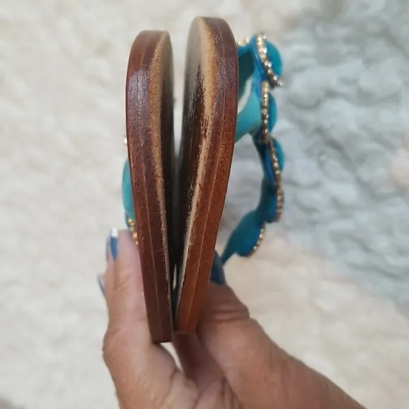 Mystique Beaded Flat Sandals. 9