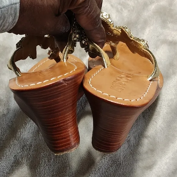 Mystique Boutique Crystal Embellished Sandals Size 9