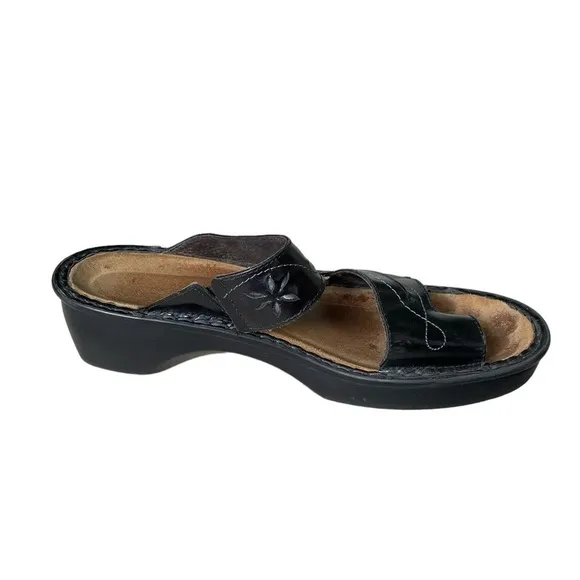 NAOT Black Leather Orthopaedic Sandals 42