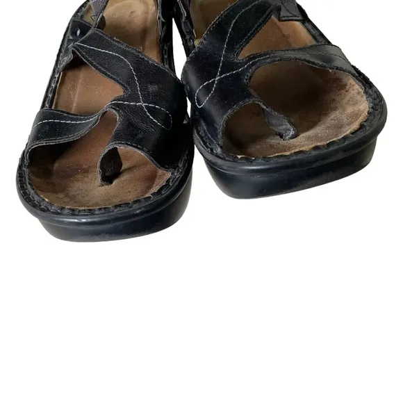 NAOT Black Leather Orthopaedic Sandals 42