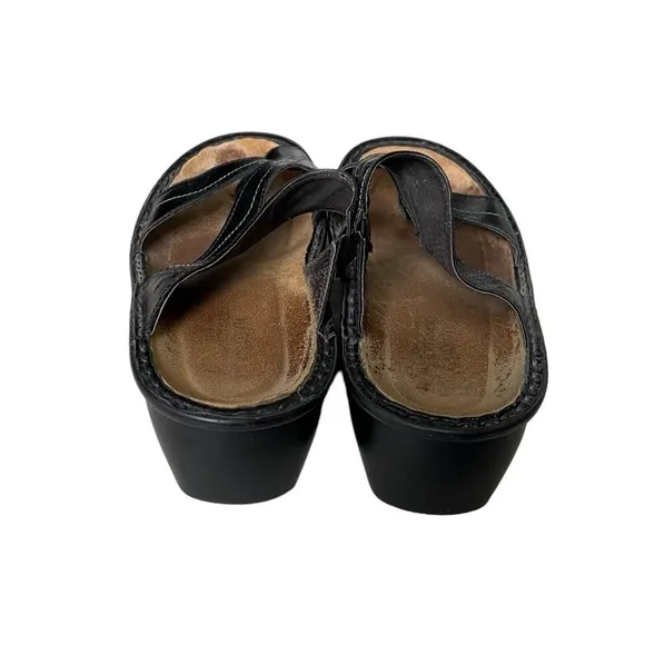 NAOT Black Leather Orthopaedic Sandals 42