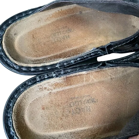 NAOT Black Leather Orthopaedic Sandals 42