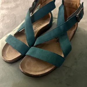Naot Blue Sandals Stylish Asymmetrical Design