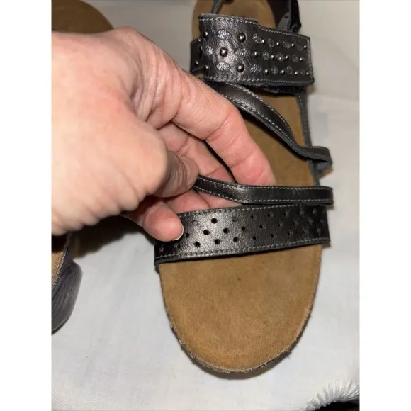 Naot Brown Leather Relate Platform Sandals Sz 40 (US 9)