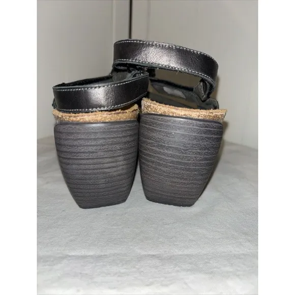 Naot Brown Leather Relate Platform Sandals Sz 40 (US 9)