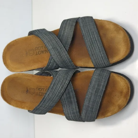 Naot Naomi criss cross slip on slide sandals women's size 6 EU 37