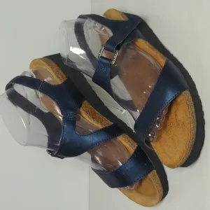 Naot Pamela Blue leather sandals womans size 10 EU 41