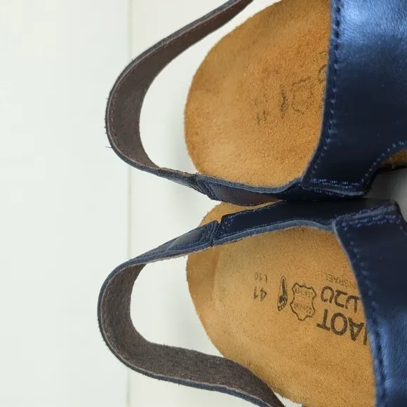 Naot Pamela Blue leather sandals womans size 10 EU 41