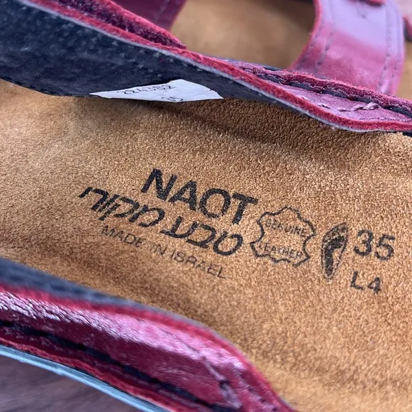 NAOT sandals size 35
