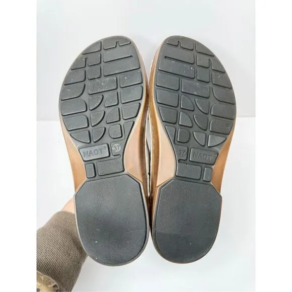 Naot Sandals Size 6.5US 37EUR Leather Burgos Adjustable Straps Cork Insoles