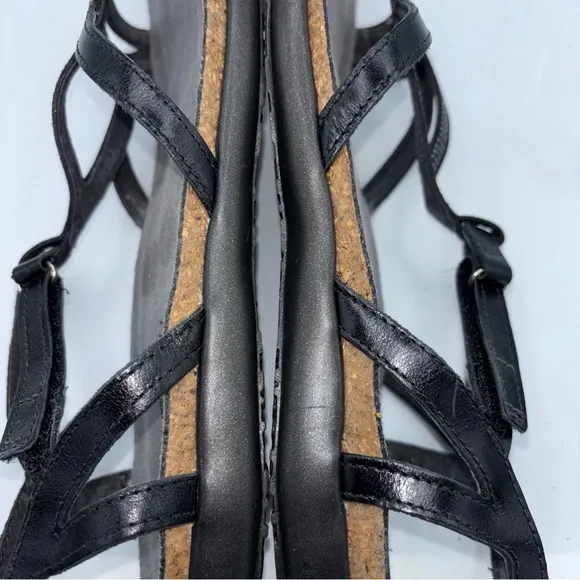 Naot Tamara Gladiator Cork Leather Suede Flat Sandals