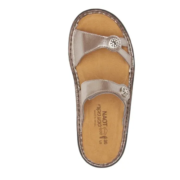 NAOT Trinton Sandals, Silver Threads Silver Size EU 40, US 9